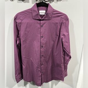 Men’s Calvin Klein Purple Dress Shirt